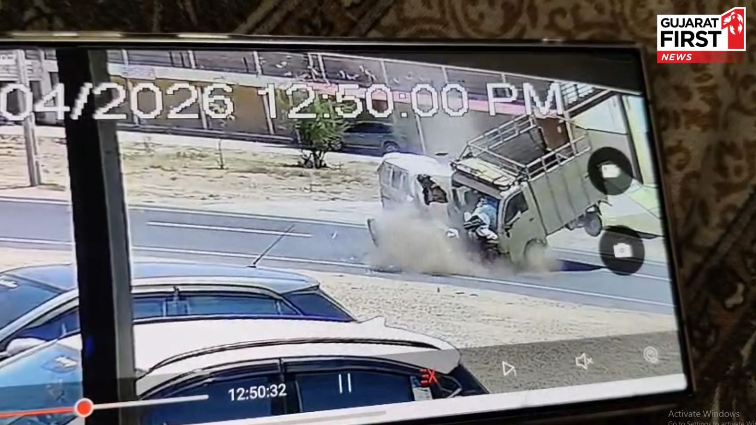 Patan Accident News: અકસ્માતના CCTV આવ્યા સામે - Gujarat First